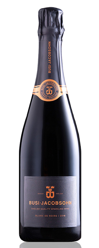 Busi Jacobsohn Blanc de Noir - 50 Great Sparling Wines of the World and bottle photos